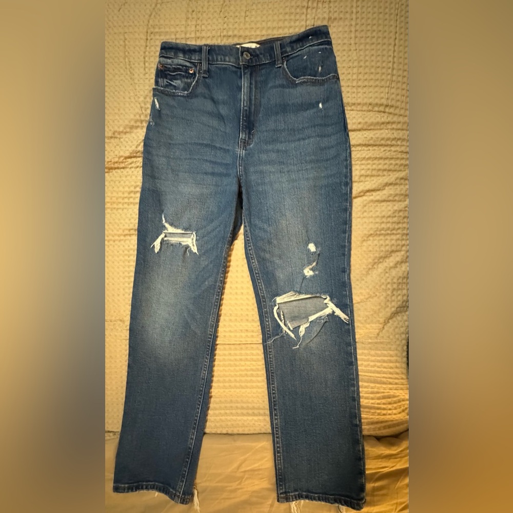 Abercrombie & Fitch: Ankle Straight Ultra High Rise Jeans